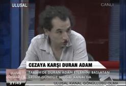 'Duran Adam', canlı yayında bu kez neyi protesto etti?