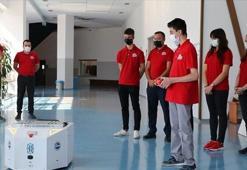 Lise öğrencilerinin tasarladığı lojistik robotu göreve hazır