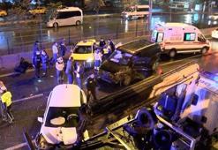 Kadıköy D100 Karayolu'nda sabaha karşı zincirleme kaza: 4 yaralı