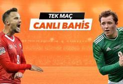 İsviçre - Kuzey İrlanda maçı Tek Maç ve Canlı Bahis seçenekleriyle Misli.com’da