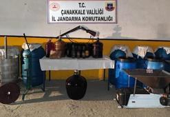 Bağ evinde 1355 litre sahte şarap ele geçirildi!