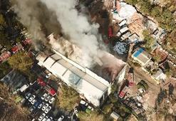 Avcılar'da geri dönüşüm tesisinde yangın!