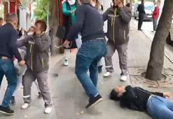 Sevgilisini sokak ortasında dövdü! Kadına yardım etmek isteyenlere de saldırdı