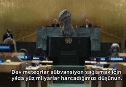 BM’de dünya liderlerine 'dinozor' şoku! Kürsüye çıkıp uyardı
