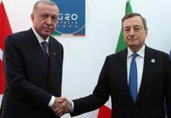 Cumhurbaşkanı Erdoğan İtalya Başbakanı Draghi'yi kabul etti