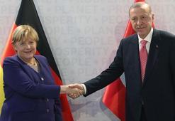 Cumhurbaşkanı Erdoğan, Merkel ile görüştü