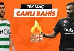 Sporting - Beşiktaş maçı Tek Maç ve Canlı Bahis seçenekleriyle Misli.com’da