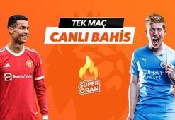 Manchester United - Manchester City maçı Tek Maç ve Canlı Bahis seçenekleriyle Misli.com’da