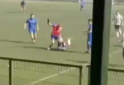 Ayağından çıkardığı kramponla rakibini yaraladı