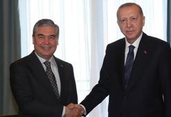 Cumhurbaşkanı Erdoğan, Berdimuhamedov ile görüştü