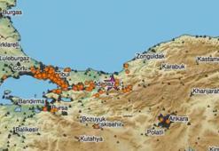 Depremden sonra korkutan görüntü! Tüm İstanbul'u kapladı