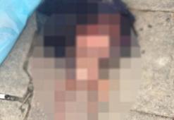 Çarşafa sarılı cenin bulundu
