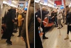Kadıköy-Tavşantepe metrosunda eli bıçaklı kişi kadına saldırdı