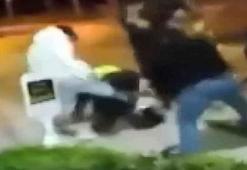 Tartıştığı taksicinin anahtarını aldı, meydan dayağı yedi