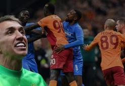 Galatasaray Marsilya'yı 4 golle geçti Muslera ve Diagne çıldırdı! Eğer Feghouli devreye girmeseydi olaylar alev alacatı