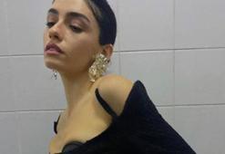 Hazar Ergüçlü sırt dekoltesiyle beğeni topladı