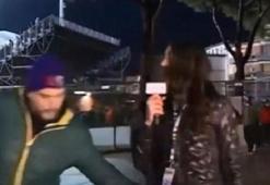Canlı yayında spor muhabiri Greta Beccaglia'yı taciz edene jet hızında ceza!