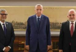 Cumhurbaşkanı Erdoğan Kızılay Başkanı Kınık ile IFRC Genel Sekreteri Chapagain'i kabul etti