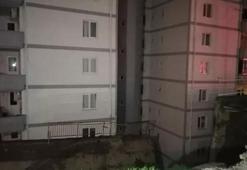 İzmir'de bir sitede korkutan durum! İstinat duvarı yıkıldı! 2 bina tahliye edildi!