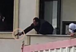 Balkondan ateş açtığı kiracısı yaralandı! O anlar anbean kamerada!
