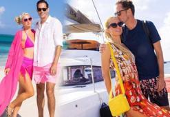 Paris Hilton, eşi Carter Reum'la balayının tadını çıkarıyor
