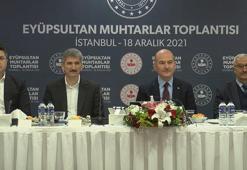 Bakan Soylu Eyüpsultan'da muhtarlarla bir araya geldi