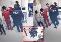 Alkollü geldiği hastanede doktora kafa atıp kaşını yardı