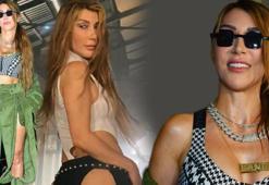 Hande Yener fit hali ile geceye damga vurdu!
