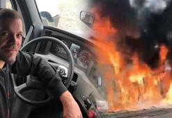 Tolga Karel dehşet anlarını paylaştı! Milyonluk TIR'ı saniyeler içinde küle döndü