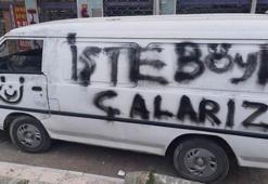 Çaldıkları arabanın üzerine “İşte böyle çalarız” yazıp kaçtılar