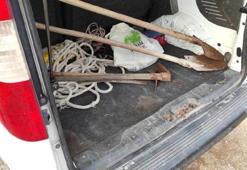 Sit alanında kaçak kazıya suçüstü: 6 gözaltı