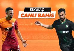 Galatasaray - Denizlispor maçı Tek Maç ve Canlı Bahis seçenekleriyle Misli.com’da
