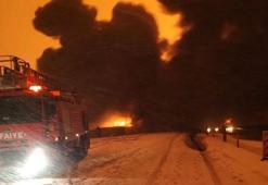 Kahramanmaraş'ta petrol boru hattında patlama meydana geldi