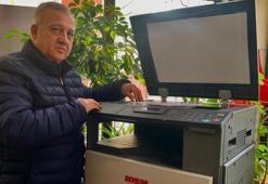 Muhtardan öğrencilere ücretsiz fotokopi hizmeti