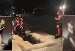 Çocuklarının gözü önünde buz gibi suya daldı bir daha çıkmadı! Kadının kjmliği şok etti...