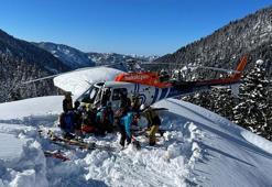 'Heliski' heyecanı sürüyor; ilk kafile, adrenalin dolu anlar yaşadı