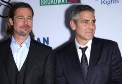 Brad Pitt ve George Clooney yeni filmleri için düşük ücreti kabul etti!