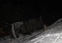Erzurum'da otobüs şarampole uçtu: 25 yaralı