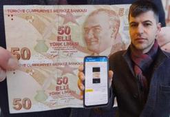 50 liralık parayı 50 bin liraya satışa sundu