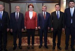 6 muhalefet partisi lideri bir araya geldi! Dikkat çeken detay