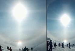 Erzurum’da muhteşem doğa olayı! Gören telefonuna sarıldı