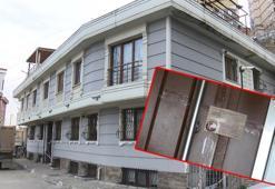 Eyüpsultan’da istinat duvarı çöktü; 2 katlı bina boşaltıldı