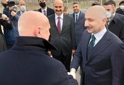 Bakan Karaismailoğlu, Bulgar mevkidaşı tarafından tampon bölgede karşılandı