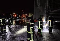 Kayseri'de sitede yangın! 10 dükkan ve 3 TIR küle döndü!