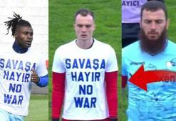 Erzurumsporlu Aykut Demir, ''Savaşa hayır'' yazılı tişörtü giymeyi reddetti!