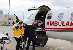 Almanya'da tedaviden sonuç alamayan hasta, ambulans uçakla Türkiye'ye getirildi