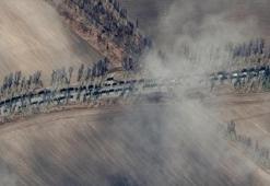 Rus ordusuna ait konvoy uzaydan görüntülendi