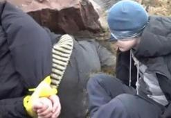 Ukrayna'da sıra dışı görüntüler! Rus sabotajcılar böyle yakalandı