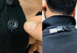 Kazağın yaka düğmesine ve ensesine gizlemiş! Görevliler yakaladı