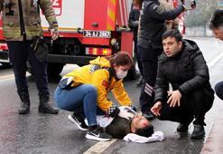 Şişli'de üst geçitten düştü; ilk müdahaleyi yoldan geçen doktor yaptı